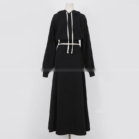 Women Small Western Style Hoodie Half Length Skirt
