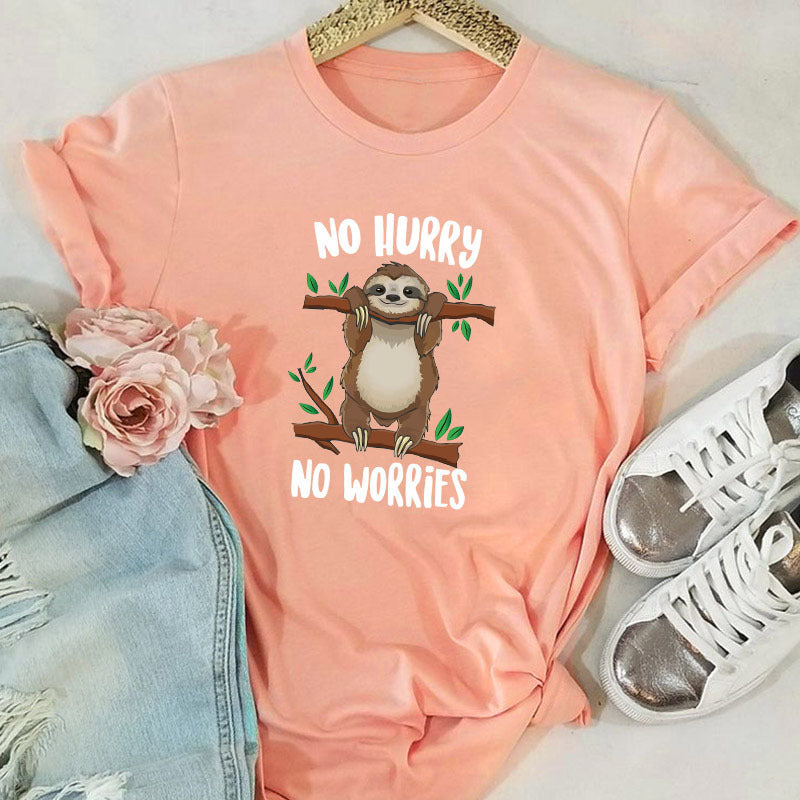 European Beauty T-shirt Hot Sale Printed T-shirt Women