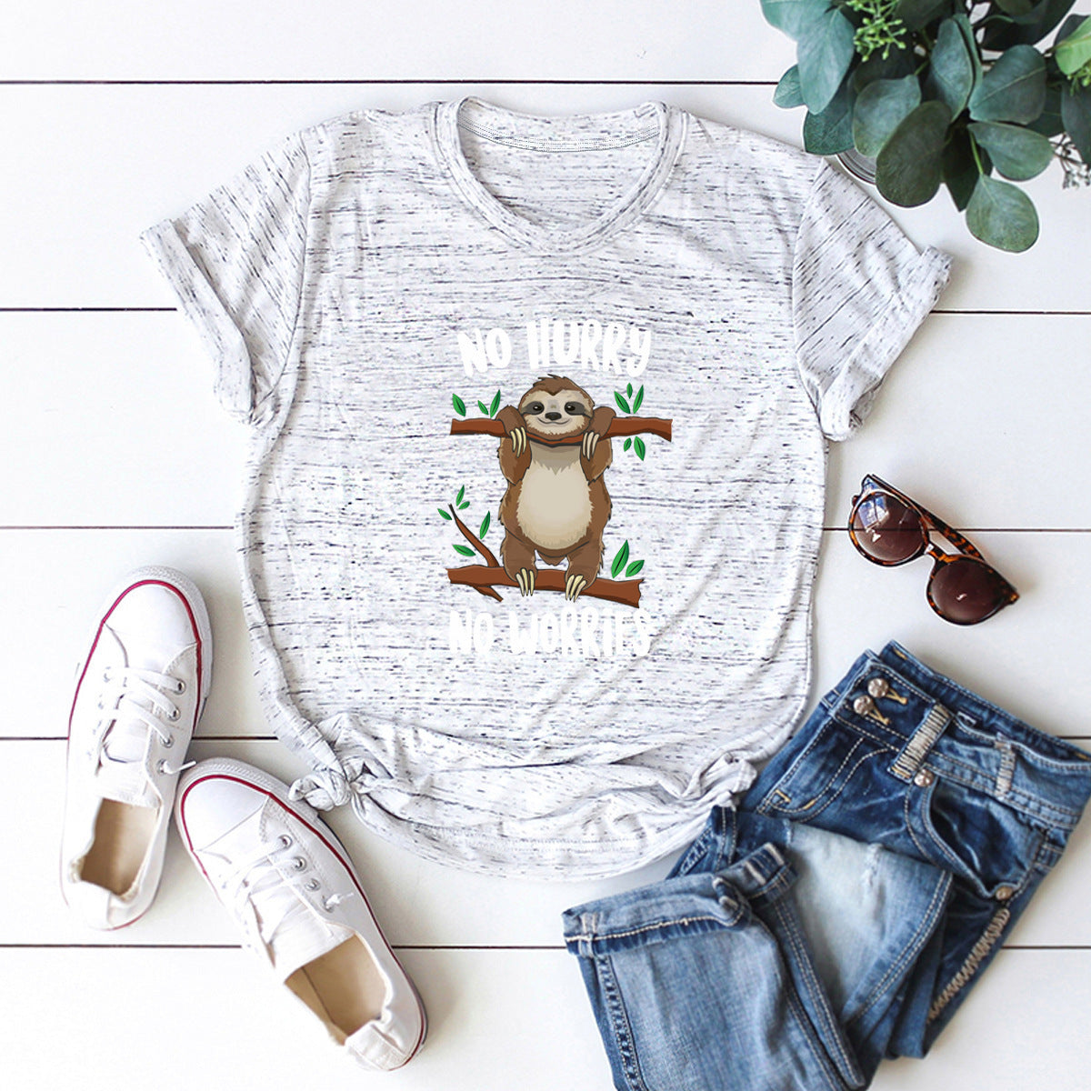 European Beauty T-shirt Hot Sale Printed T-shirt Women