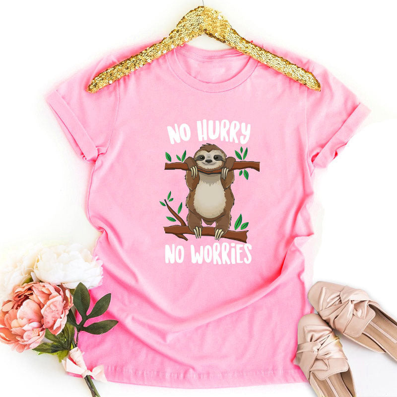 European Beauty T-shirt Hot Sale Printed T-shirt Women
