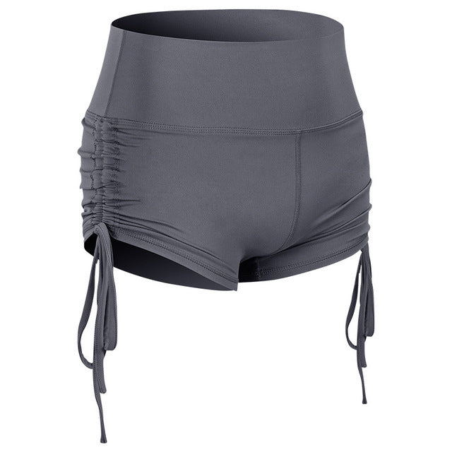 Women Shorts And Hot Pants With Side Drawstring Hips