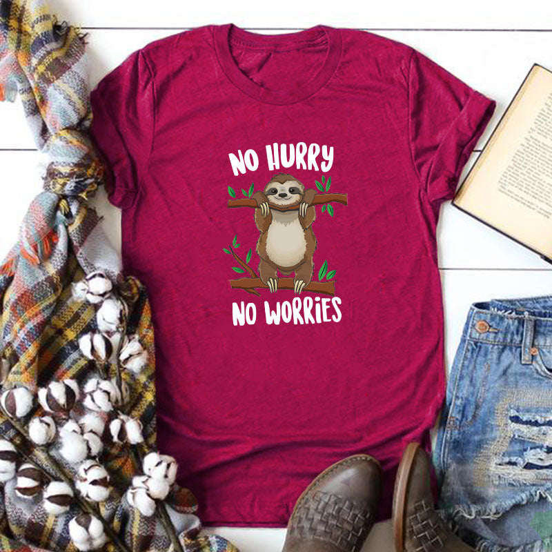 European Beauty T-shirt Hot Sale Printed T-shirt Women