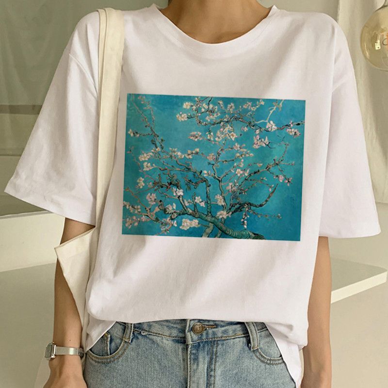 Van Gogh T Shirt Art Painting T Shirt Women