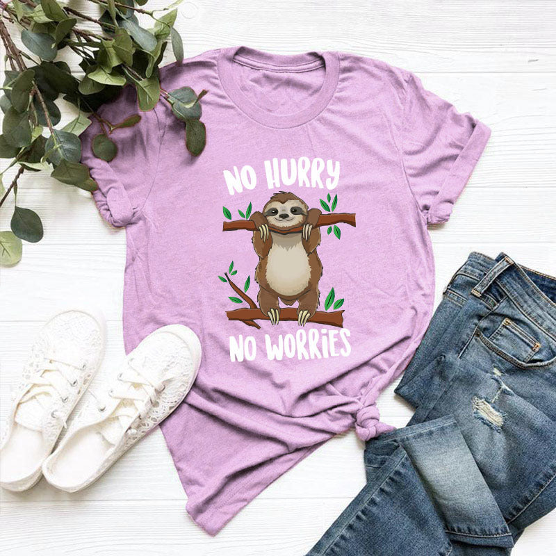 European Beauty T-shirt Hot Sale Printed T-shirt Women