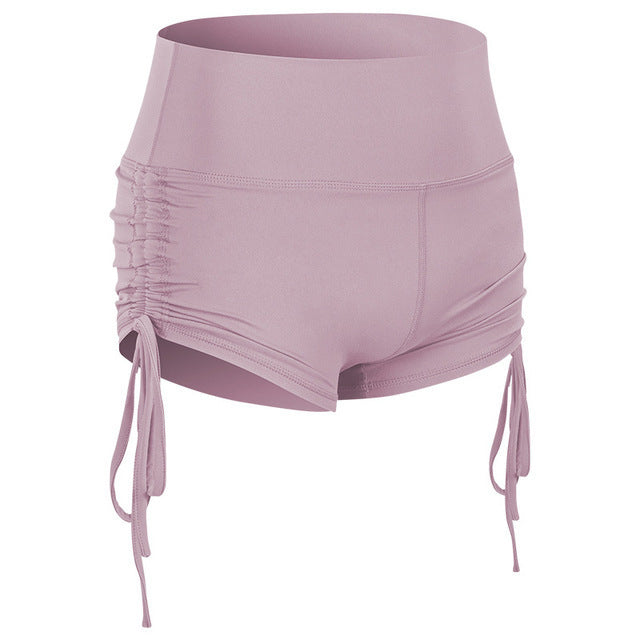 Women Shorts And Hot Pants With Side Drawstring Hips