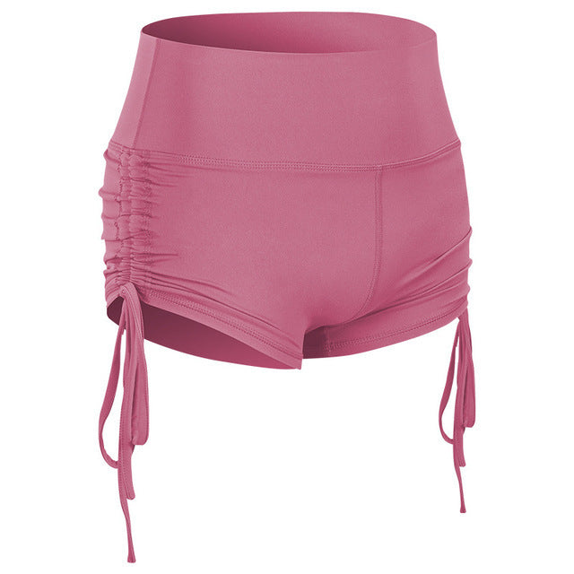 Women Shorts And Hot Pants With Side Drawstring Hips