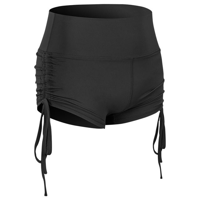 Women Shorts And Hot Pants With Side Drawstring Hips