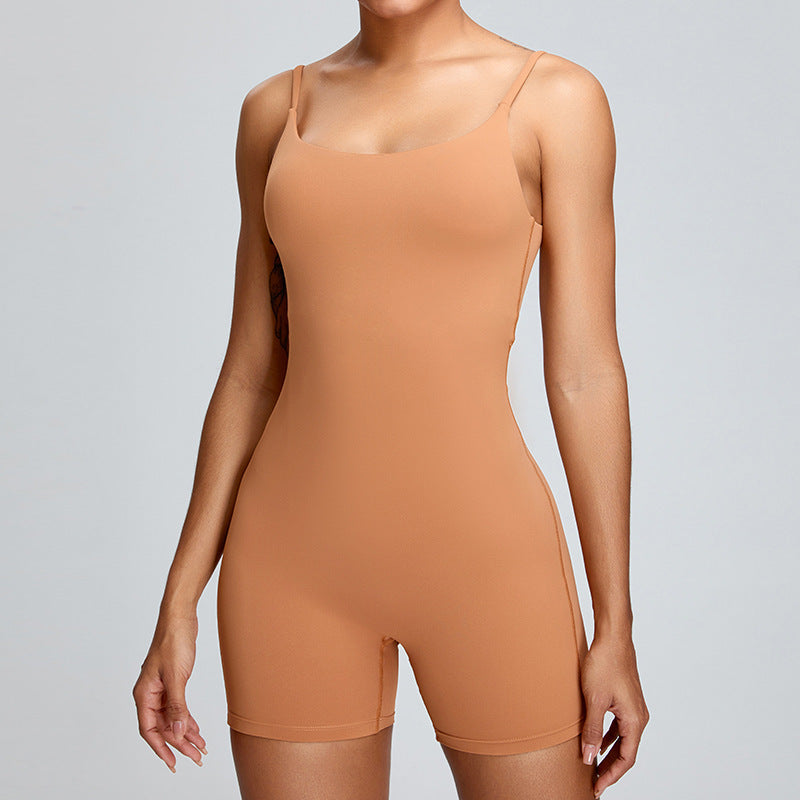 Fashion Personality Yoga Straps One-piece Women Jumpsuits