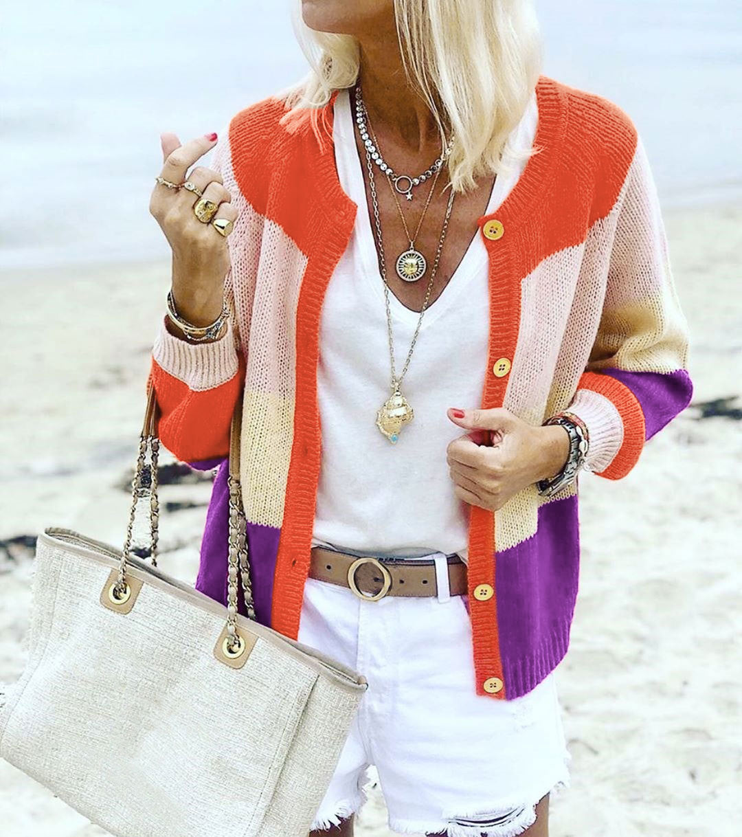 Knit  Cardigan Jacket Sweater Women