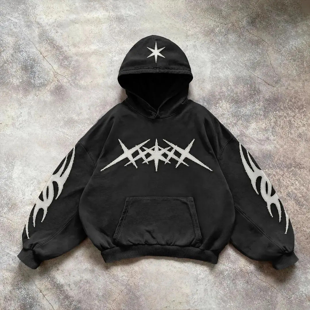 Fashion Autumn Ladies Hoodie Embroidery Pullover Hoodie Printed Long Sleeve Women Pullover Tops