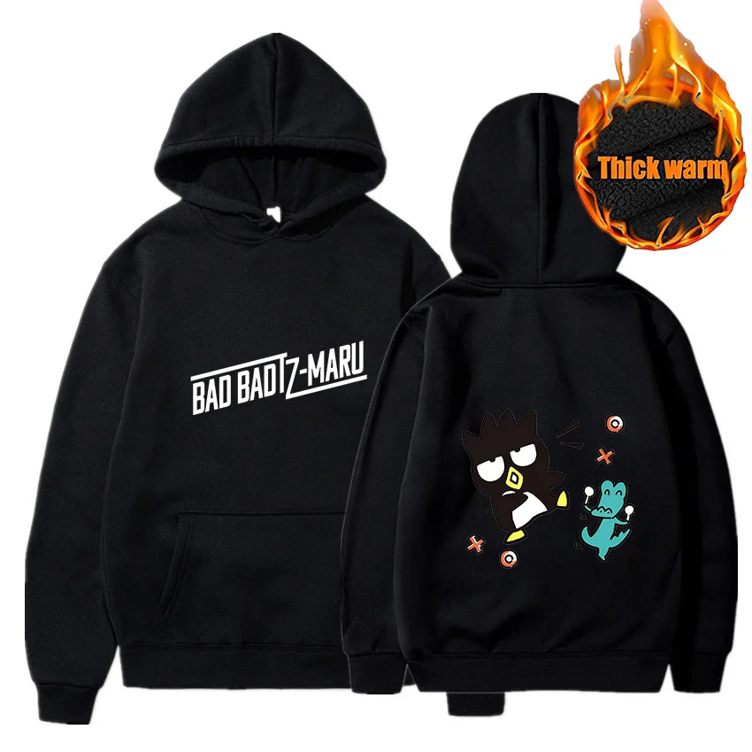 Bad Badtz Maru Hoodie Sweatshirts Men Women Autumn Casual Pullover Boys Girls Harajuku Streetwear Hoodies Pullover Sportwear
