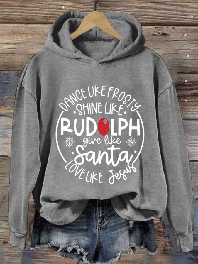 Sweater 3D Letters Printed Hoodie Women