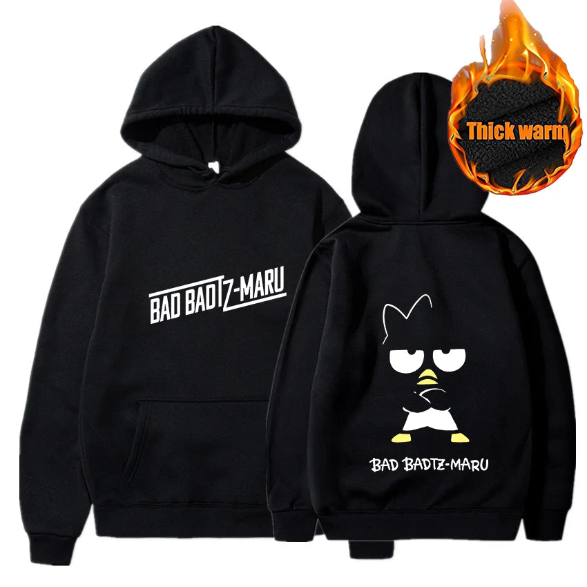 Bad Badtz Maru Hoodie Sweatshirts Men Women Autumn Casual Pullover Boys Girls Harajuku Streetwear Hoodies Pullover Sportwear