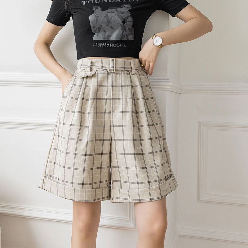 Summer Thin Pants New Fashion Plaid Pants Women Casual Pants