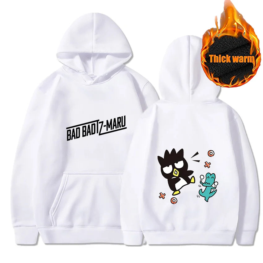 Bad Badtz Maru Hoodie Sweatshirts Men Women Autumn Casual Pullover Boys Girls Harajuku Streetwear Hoodies Pullover Sportwear