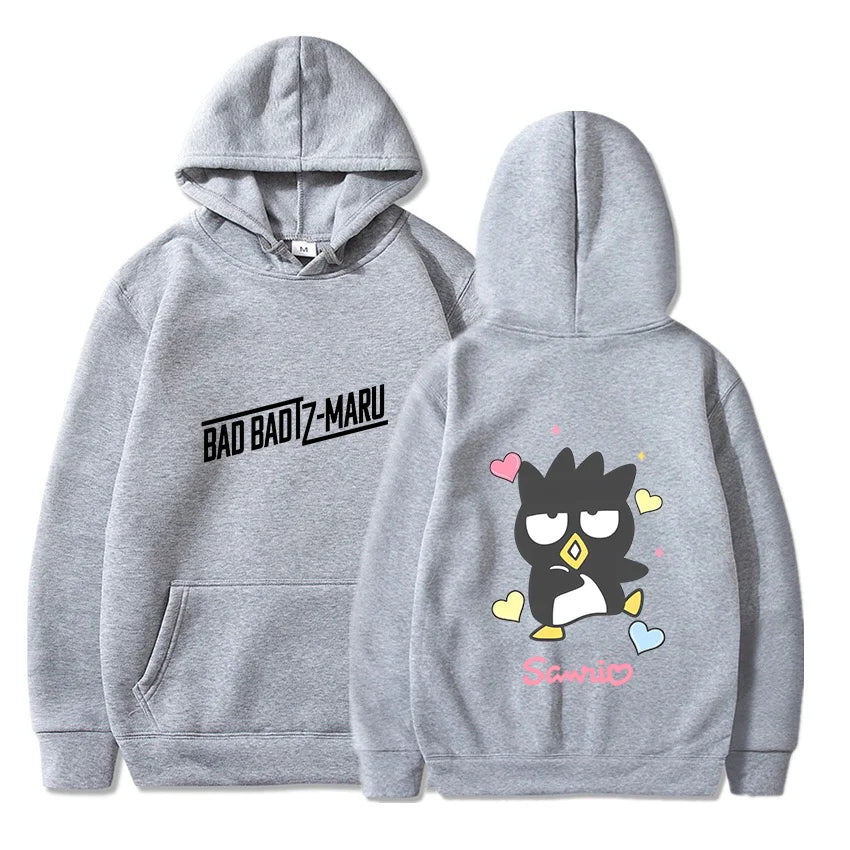 Bad Badtz Maru Hoodie Sweatshirts Men Women Autumn Casual Pullover Boys Girls Harajuku Streetwear Hoodies Pullover Sportwear