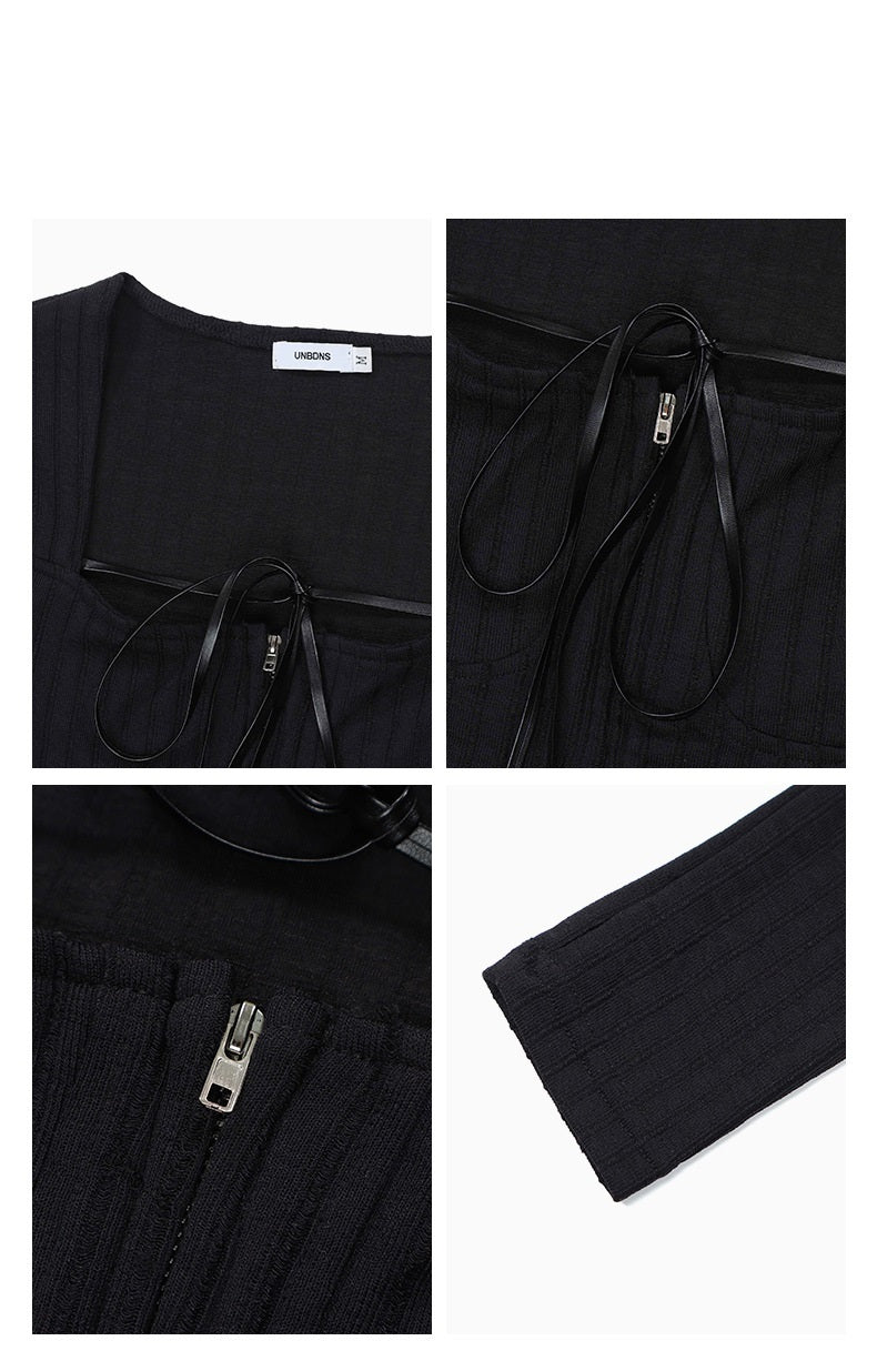 Short Zip Cardigan Blouse For Women