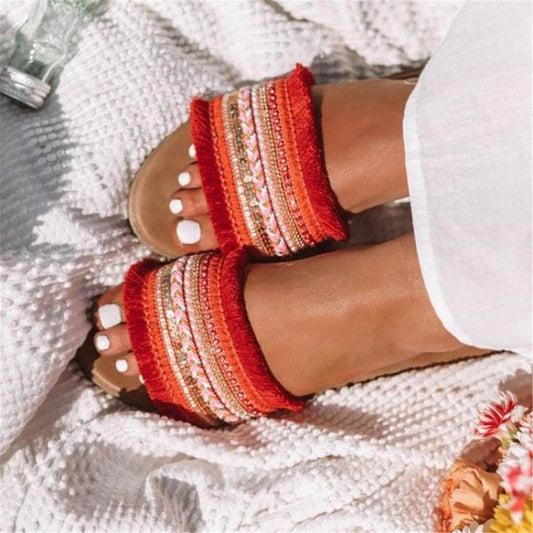 Flat Sandals Sandals And Slippers Women's Outer Wear Plus Size