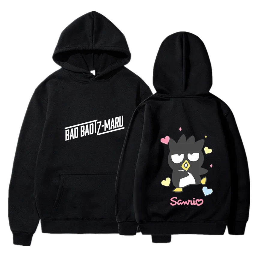 Bad Badtz Maru Hoodie Sweatshirts Men Women Autumn Casual Pullover Boys Girls Harajuku Streetwear Hoodies Pullover Sportwear