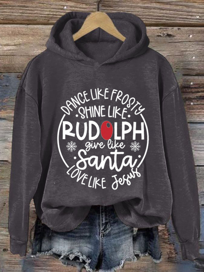 Sweater 3D Letters Printed Hoodie Women