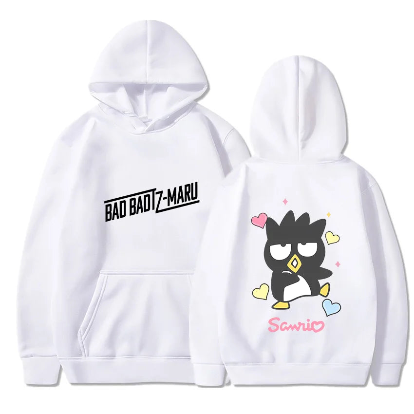 Bad Badtz Maru Hoodie Sweatshirts Men Women Autumn Casual Pullover Boys Girls Harajuku Streetwear Hoodies Pullover Sportwear