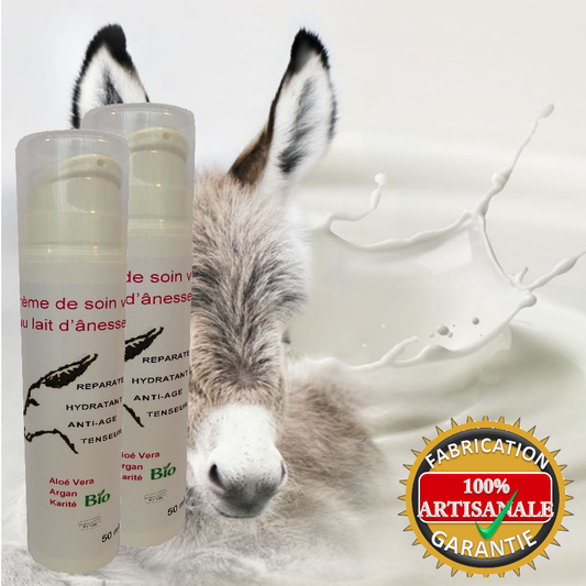 Face cream with organic donkey milk, organic argan oil 50 ml (airless)