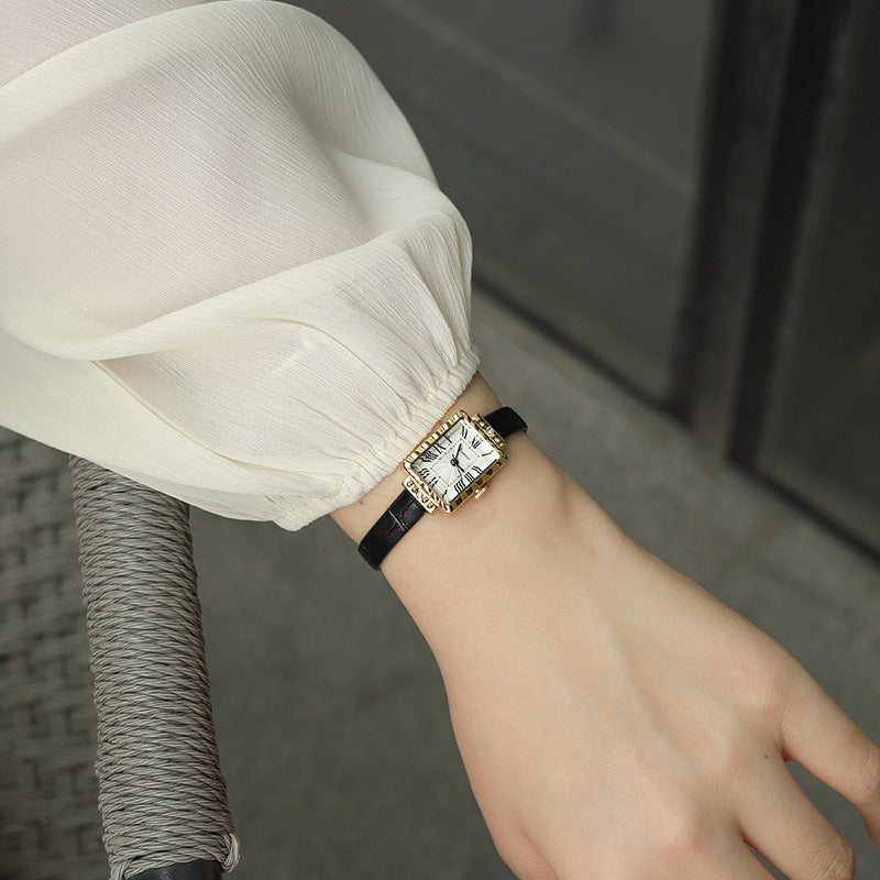 Long Block Anique Pocket Watch Women